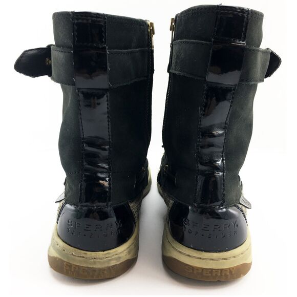 Sperry Top-Sider Black Huntley Buckle Side Zip Deck Ankle Boots - Women's 8 M - Picture 6 of 9